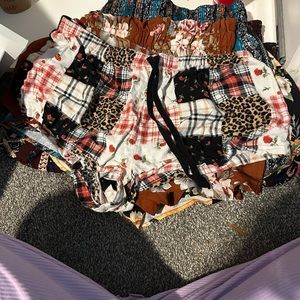 Patchwork shorts xl